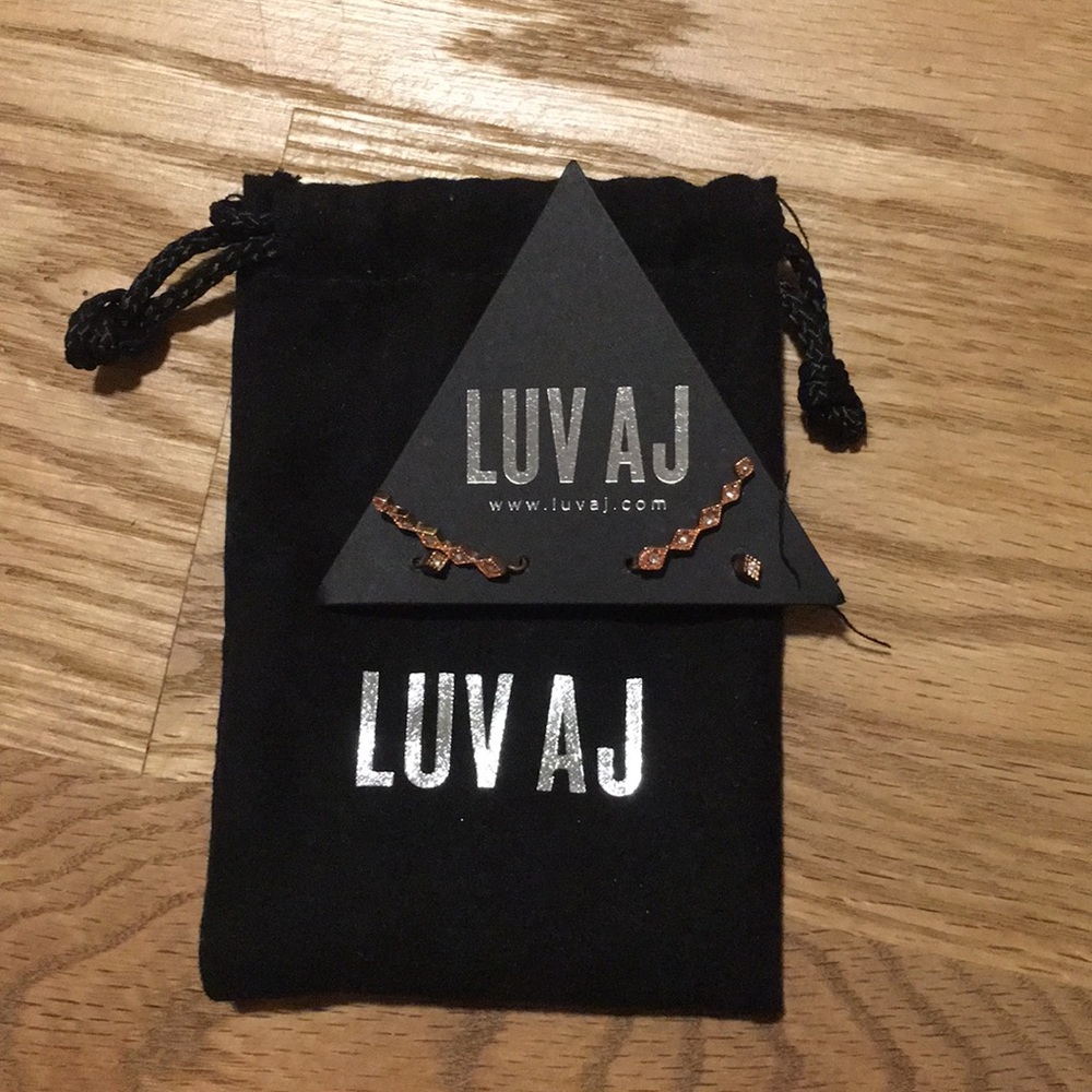 Luv AJ Diamond Kite Cut Earrings